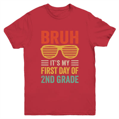 Bruh It's My First Day Of 2nd Grade Funny Back To School Boy Youth Shirt | siriusteestore