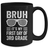 Bruh It's My First Day Of 3rd Grade Back To School Funny Mug | siriusteestore