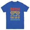 Bruh It's My First Day Of Kindergarten Funny Back To School Boy Youth Shirt | siriusteestore