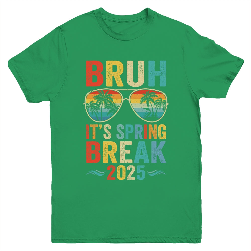 Bruh It's Spring Break 2025 Funny Teen College Spring Break Youth Shirt | siriusteestore