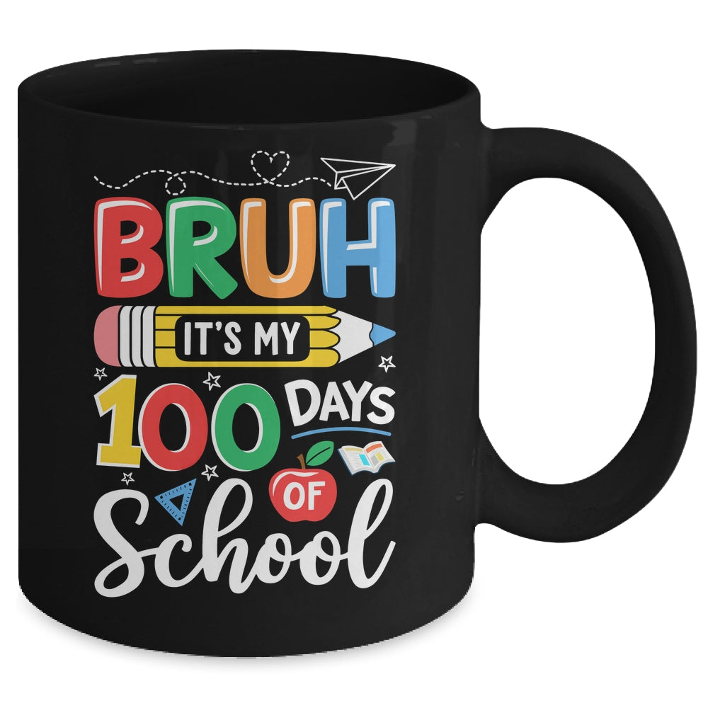 Bruh Its My 100 Days Of School 100th Day Of School Kids Boy Mug | siriusteestore