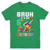 Bruh Its My 6th Birthday Master Builder Dabbing Block Brick Youth Shirt | siriusteestore