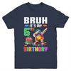Bruh Its My 6th Birthday Master Builder Dabbing Block Brick Youth Shirt | siriusteestore
