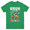Bruh Its My 7th Birthday Master Builder Dabbing Block Brick Youth Shirt | siriusteestore