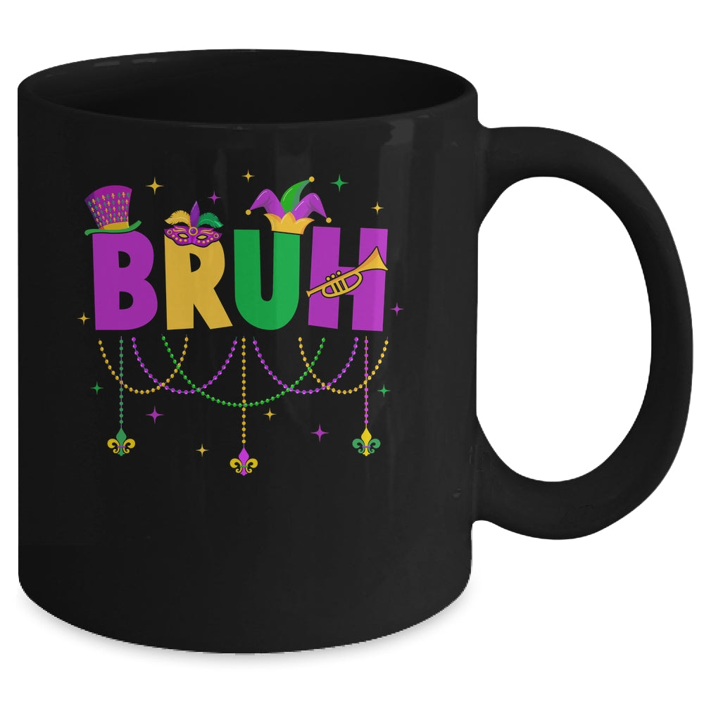 Bruh Mardi Gras Teens Boys Kids Costume Mardi Gras Funny Mug | siriusteestore