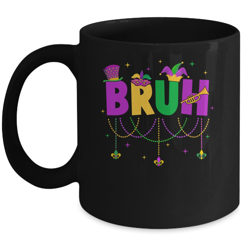 Bruh Mardi Gras Teens Boys Kids Costume Mardi Gras Funny Mug | siriusteestore