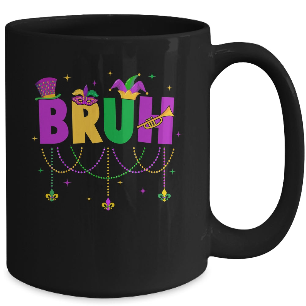 Bruh Mardi Gras Teens Boys Kids Costume Mardi Gras Funny Mug | siriusteestore