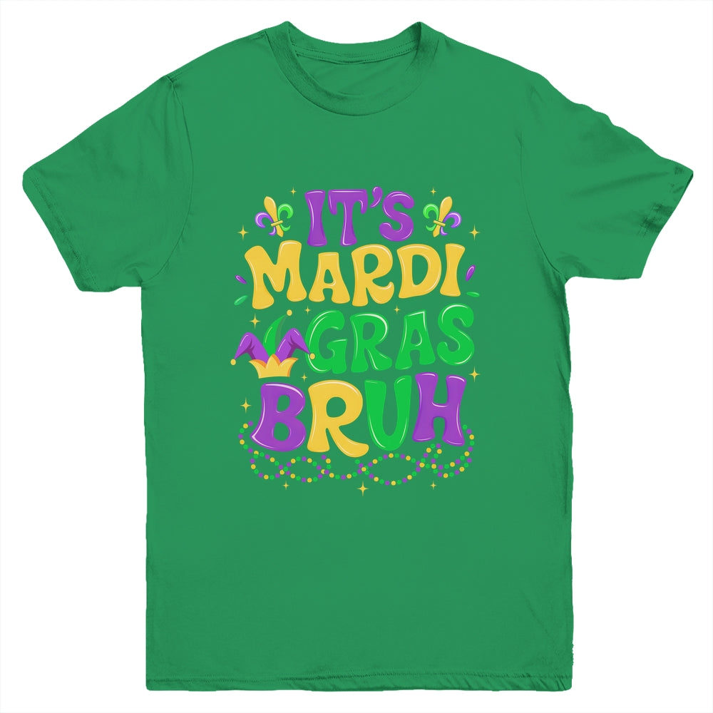 Bruh Mardi Gras Teens Boys Kids Mardi Gras Youth Shirt | siriusteestore