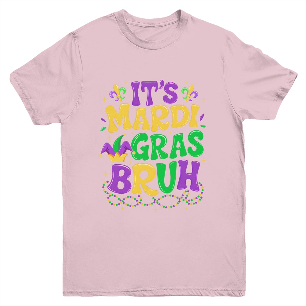 Bruh Mardi Gras Teens Boys Kids Mardi Gras Youth Shirt | siriusteestore