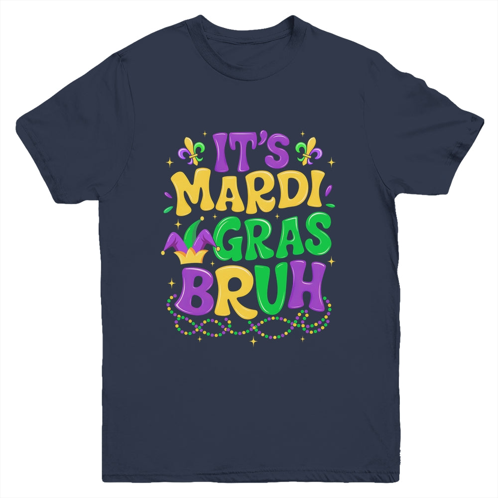 Bruh Mardi Gras Teens Boys Kids Mardi Gras Youth Shirt | siriusteestore