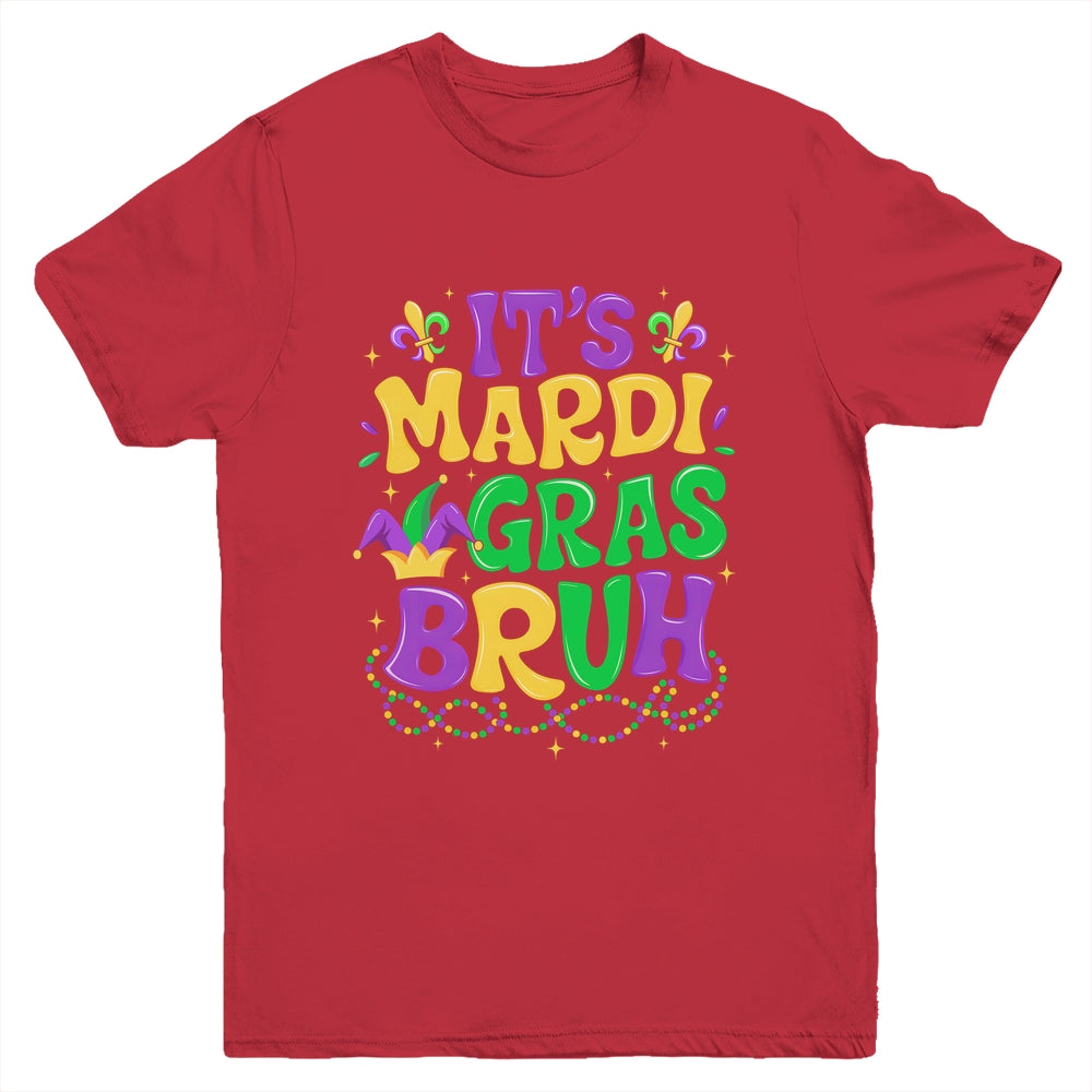Bruh Mardi Gras Teens Boys Kids Mardi Gras Youth Shirt | siriusteestore