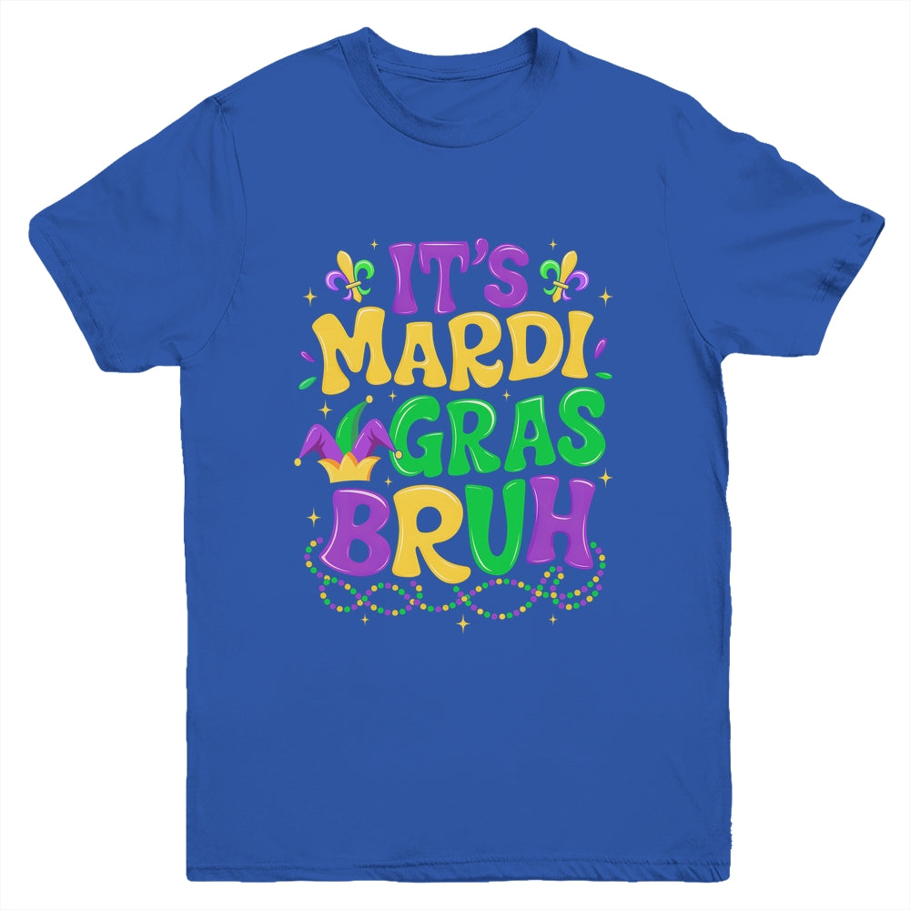 Bruh Mardi Gras Teens Boys Kids Mardi Gras Youth Shirt | siriusteestore