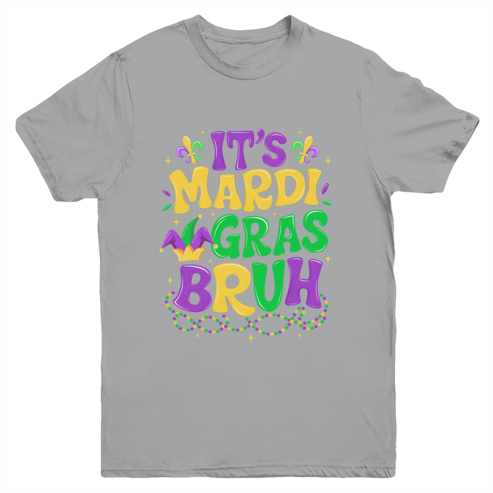 Bruh Mardi Gras Teens Boys Kids Mardi Gras Youth Shirt | siriusteestore