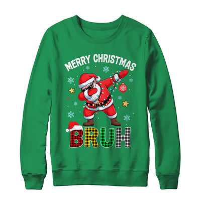 Bruh Merry Christmas Xmas Dabbing Santa Mens Boys Kids Shirt & Sweatshirt | siriusteestore
