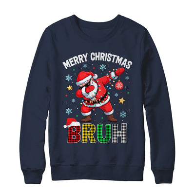 Bruh Merry Christmas Xmas Dabbing Santa Mens Boys Kids Shirt & Sweatshirt | siriusteestore