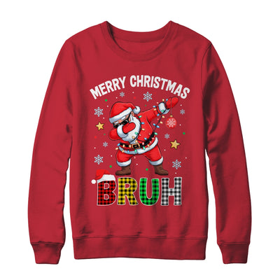 Bruh Merry Christmas Xmas Dabbing Santa Mens Boys Kids Shirt & Sweatshirt | siriusteestore