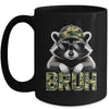 Bruh Raccoon Trash Racoon Camo Hat Youth Teens Kids Lover Mug | siriusteestore