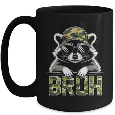 Bruh Raccoon Trash Racoon Camo Hat Youth Teens Kids Lover Mug | siriusteestore