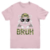 Bruh Raccoon Trash Racoon Camo Hat Youth Teens Kids Lover Youth Shirt | siriusteestore