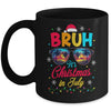 Bruh Santa Claus Sunglasses Beach Christmas In July Mug | siriusteestore