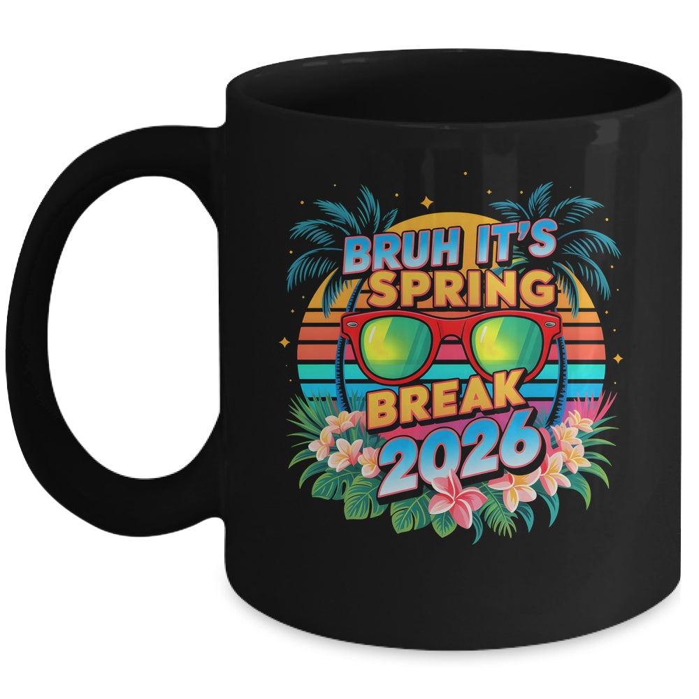 Bruh Spring Break 2026 Vacation Retro Family Friends Trip Mug | siriusteestore