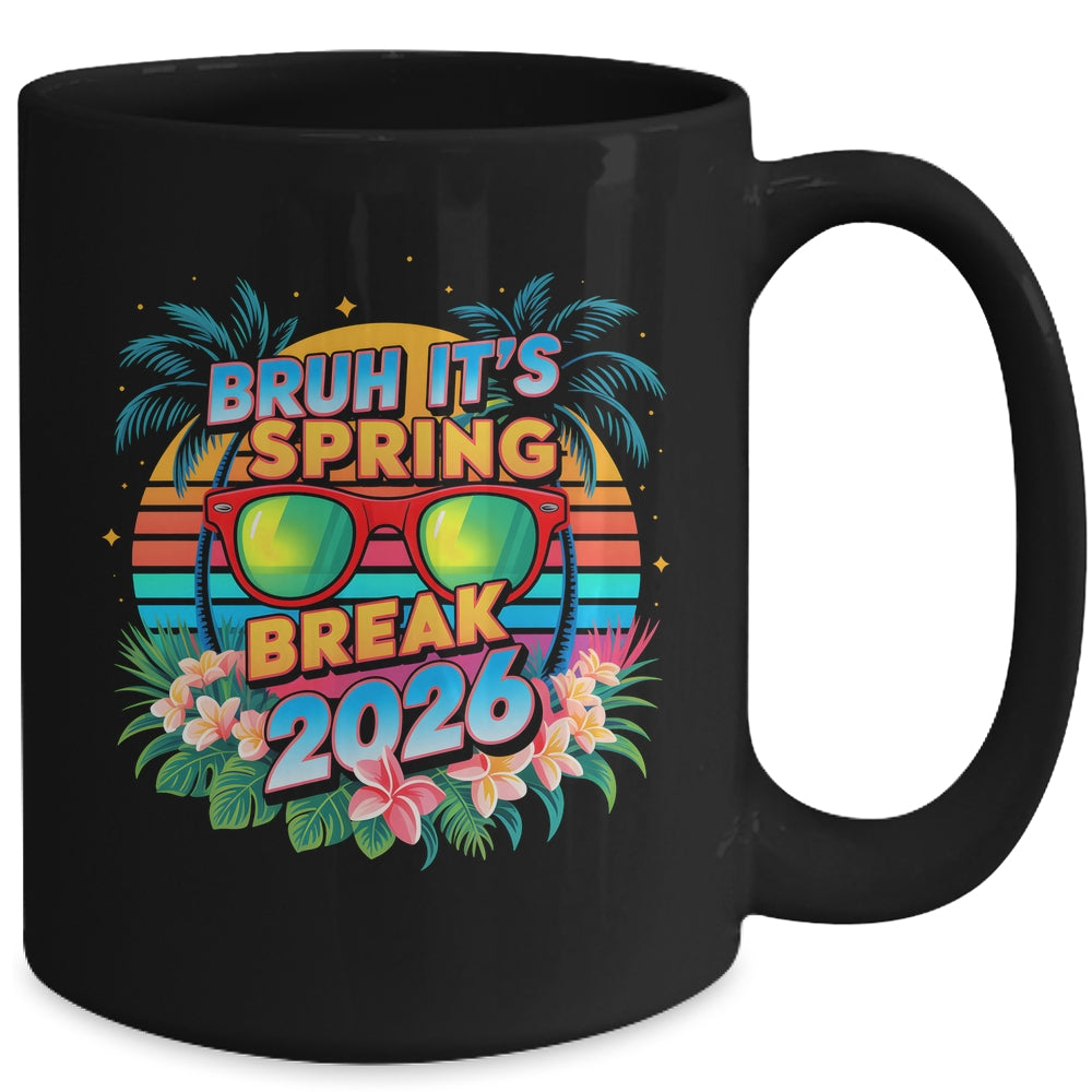 Bruh Spring Break 2026 Vacation Retro Family Friends Trip Mug | siriusteestore