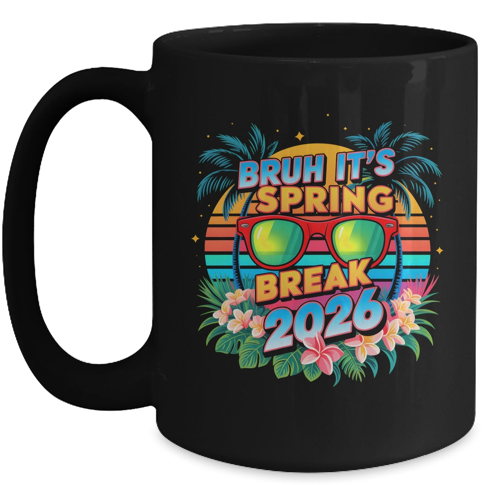 Bruh Spring Break 2026 Vacation Retro Family Friends Trip Mug | siriusteestore