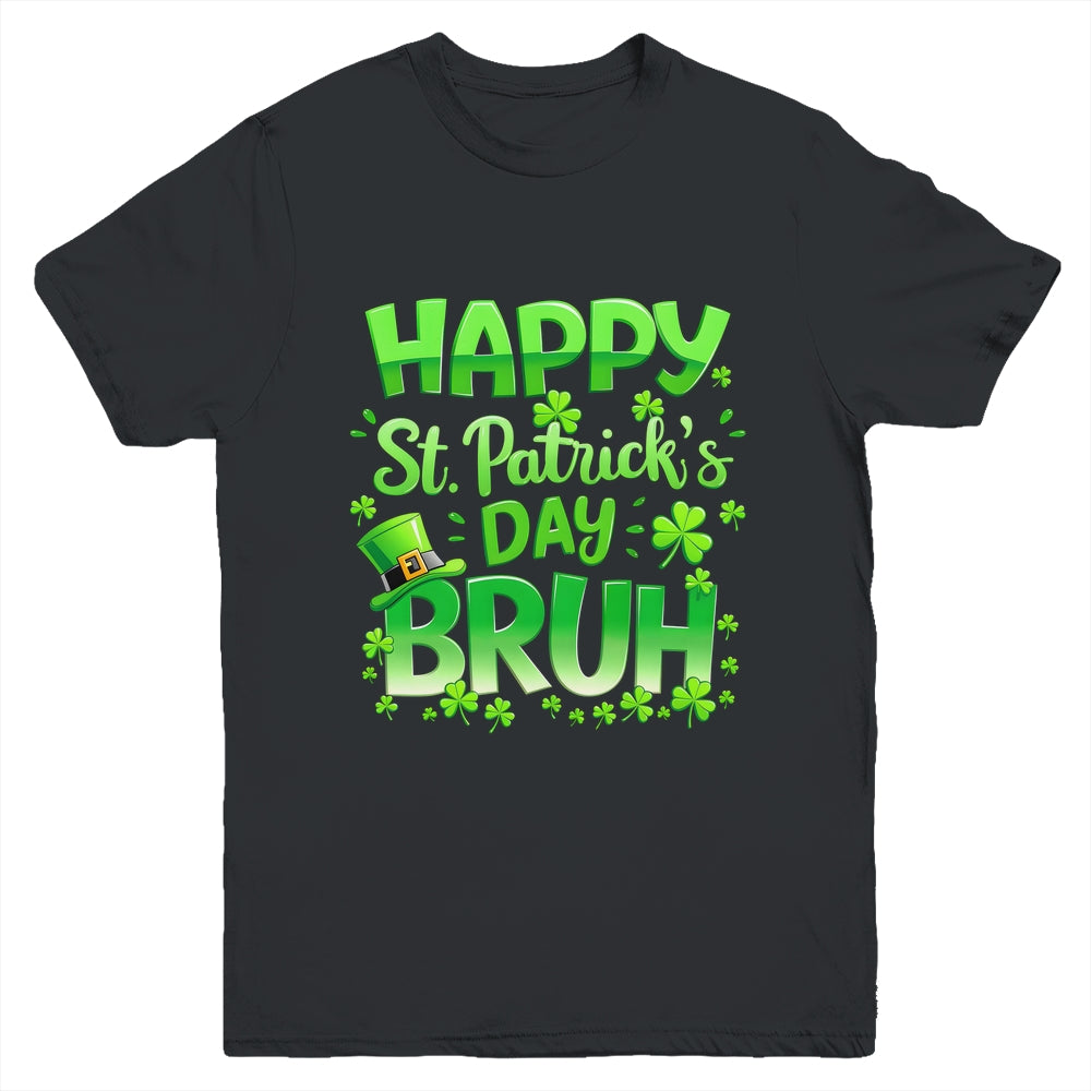 Bruh St Patricks Day Boys Teens Kids Saint Patricks Day Youth Shirt | siriusteestore