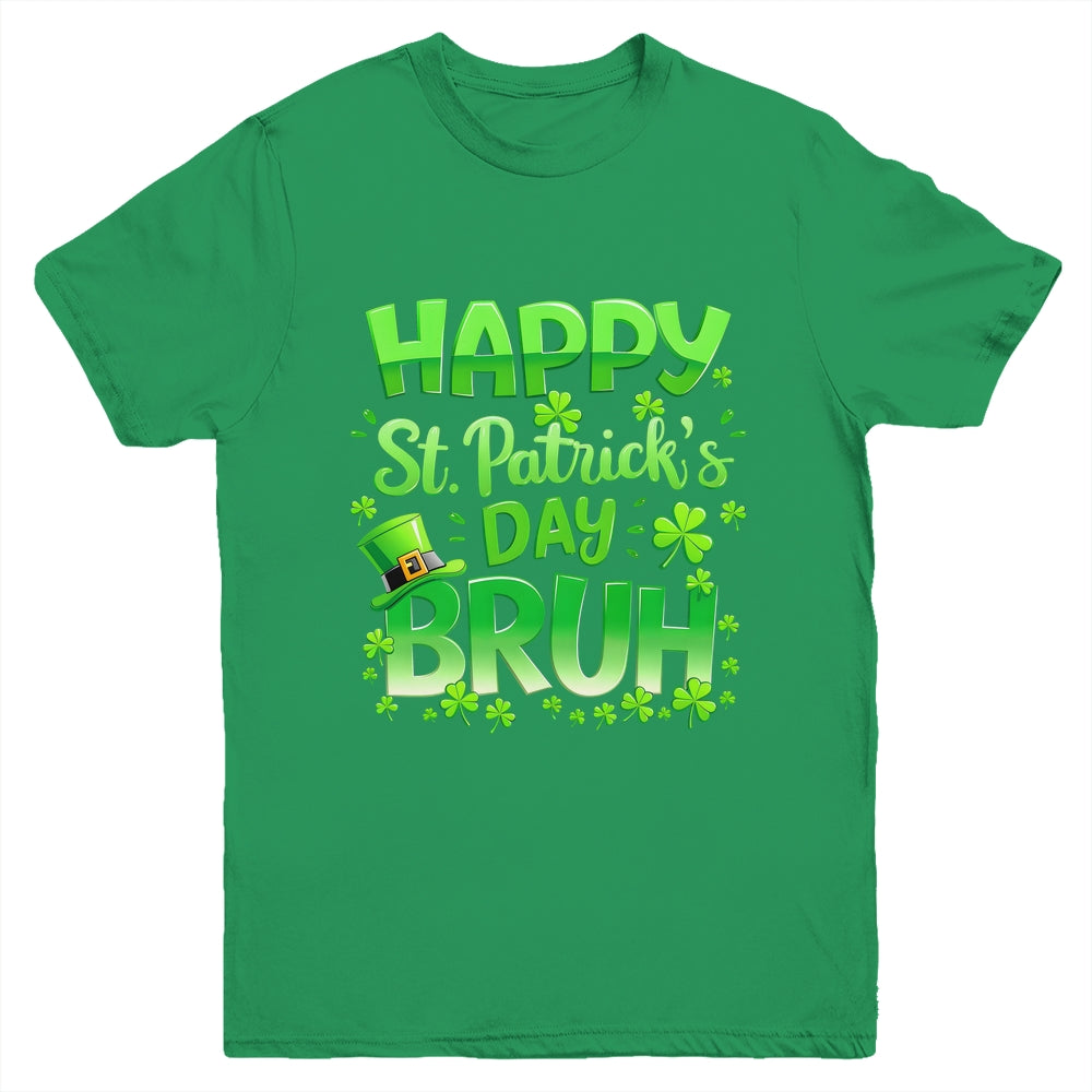 Bruh St Patricks Day Boys Teens Kids Saint Patricks Day Youth Shirt | siriusteestore