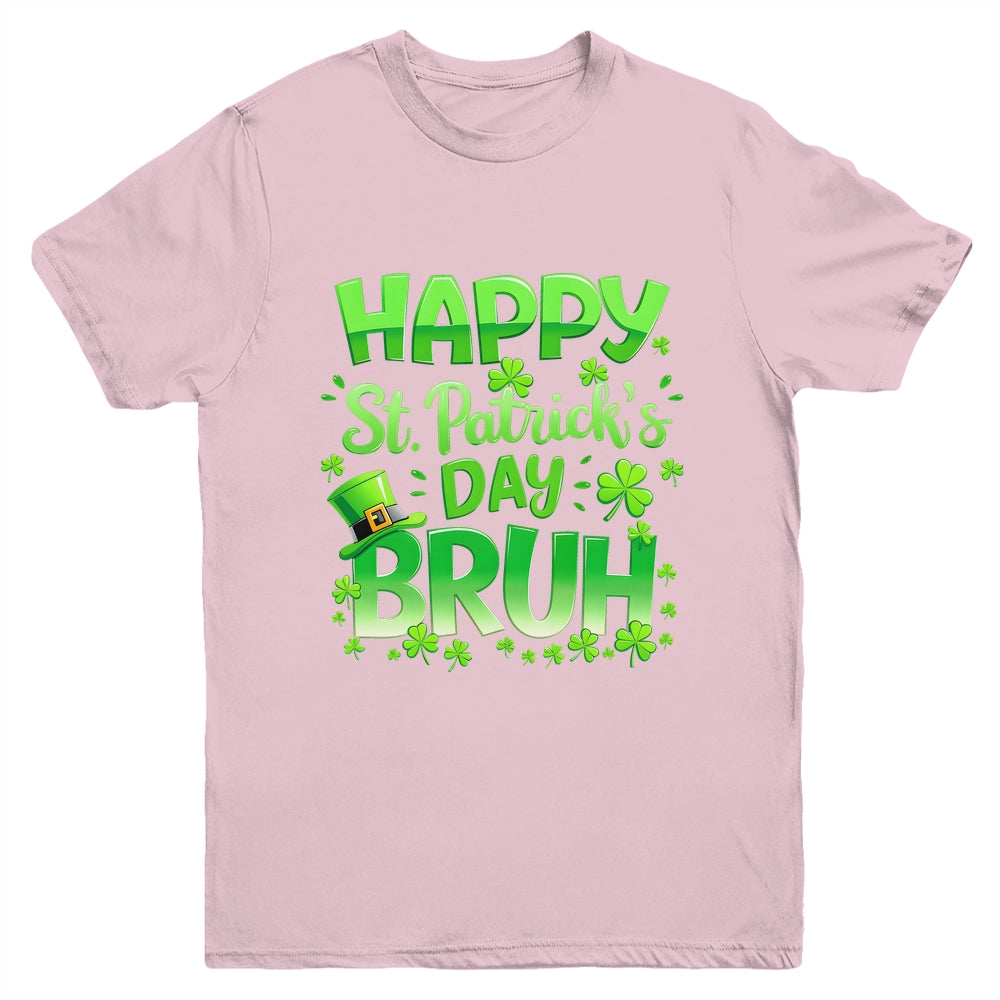 Bruh St Patricks Day Boys Teens Kids Saint Patricks Day Youth Shirt | siriusteestore