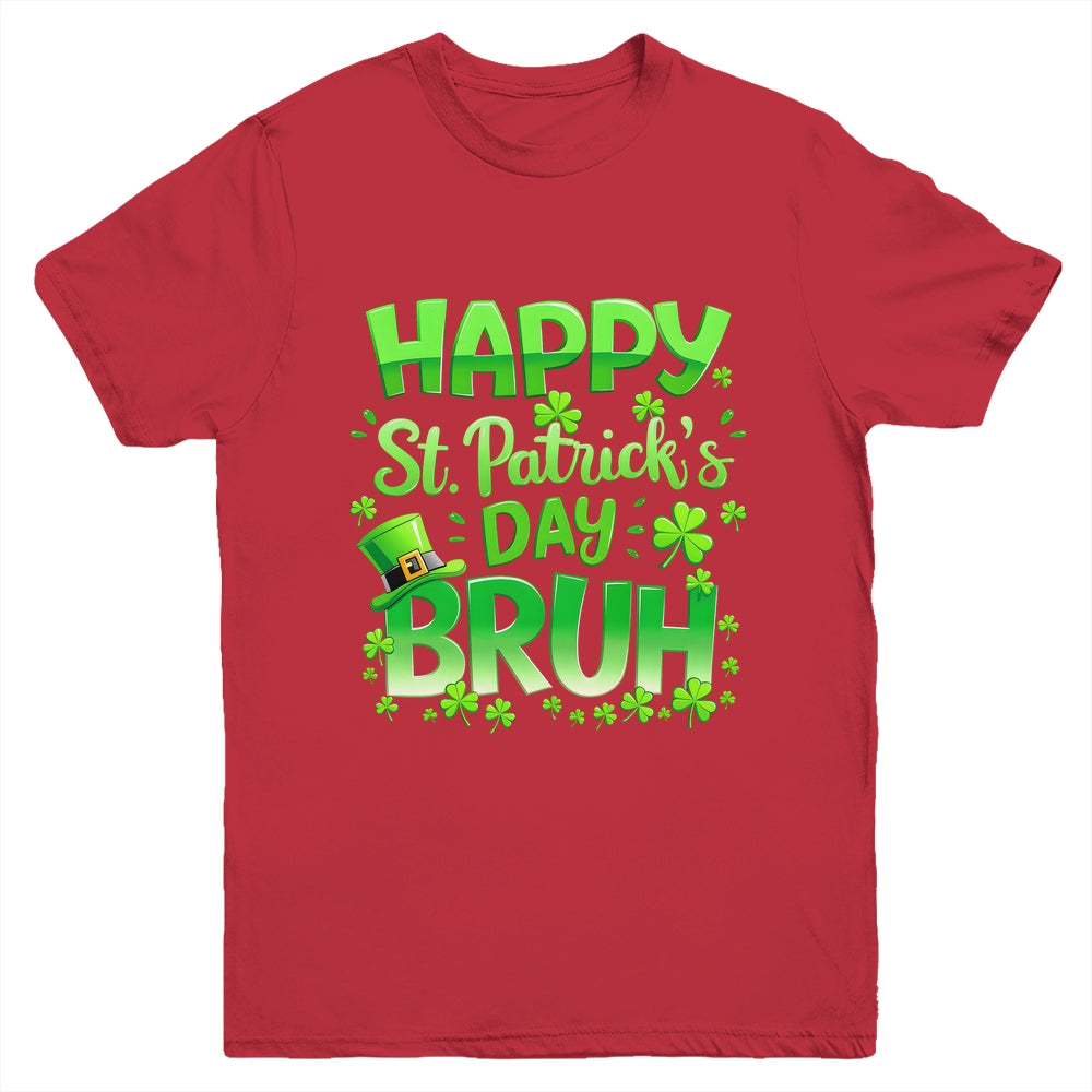 Bruh St Patricks Day Boys Teens Kids Saint Patricks Day Youth Shirt | siriusteestore