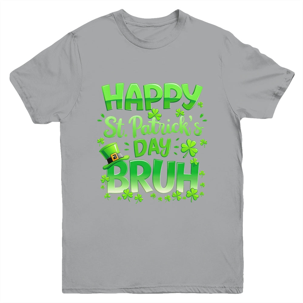 Bruh St Patricks Day Boys Teens Kids Saint Patricks Day Youth Shirt | siriusteestore