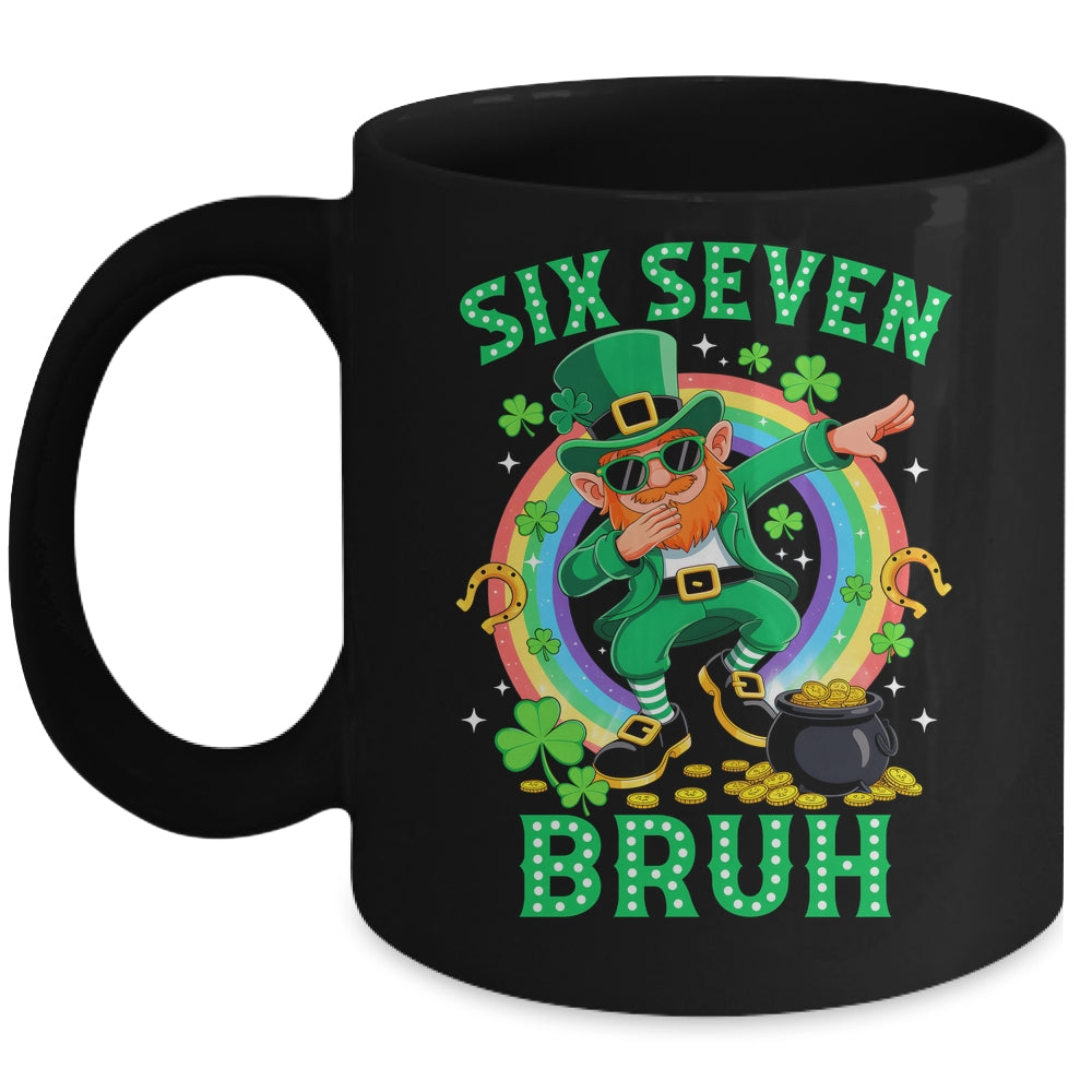 Bruh St Patricks Day Six Seven Kids Boys Men Women 67 Meme Mug | siriusteestore