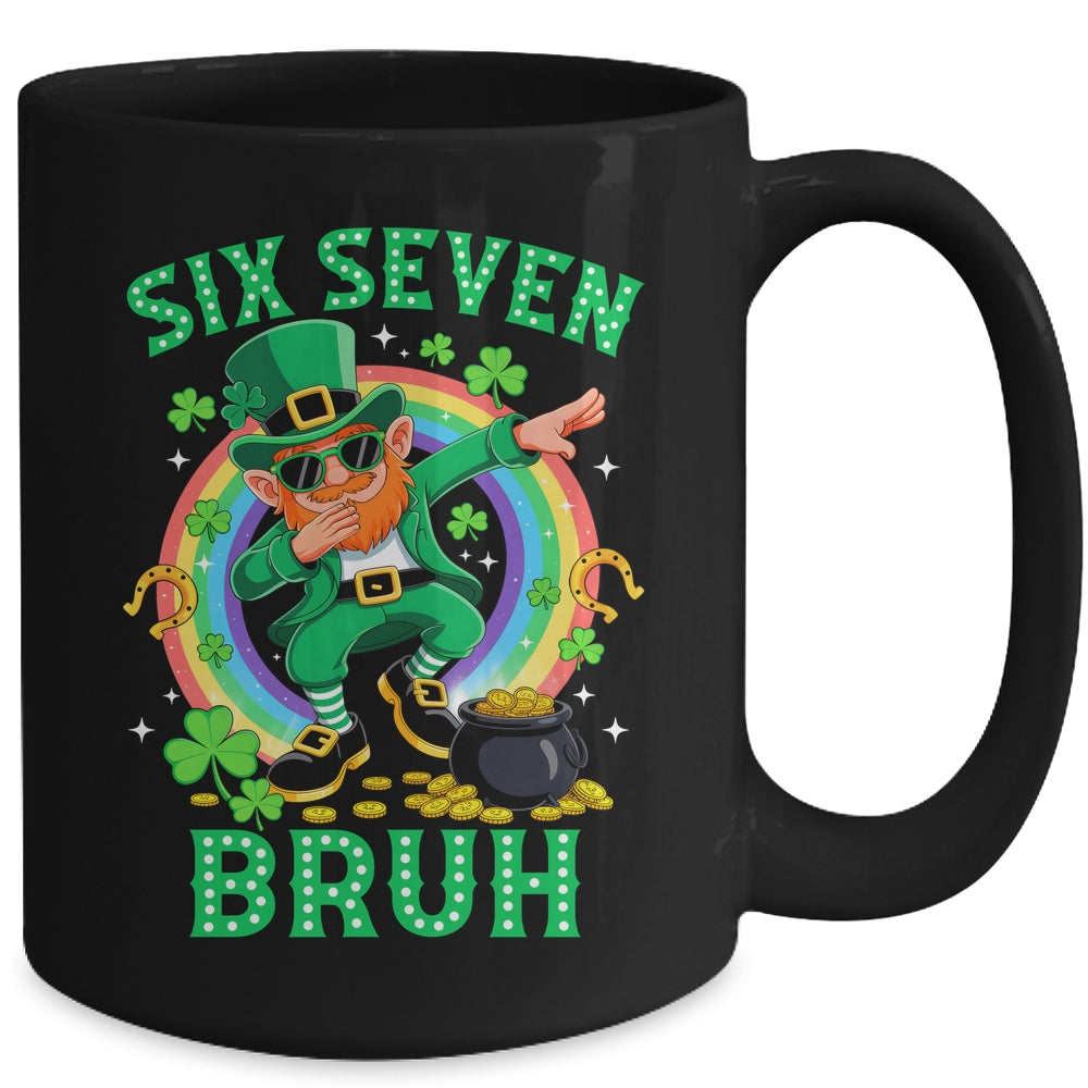 Bruh St Patricks Day Six Seven Kids Boys Men Women 67 Meme Mug | siriusteestore
