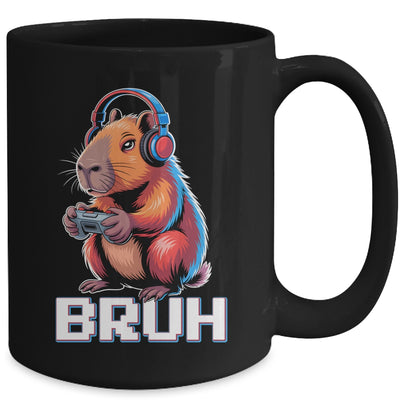 Bruh Video Games Boys Kids Capybara Gamer Graphic Gaming Mug | siriusteestore