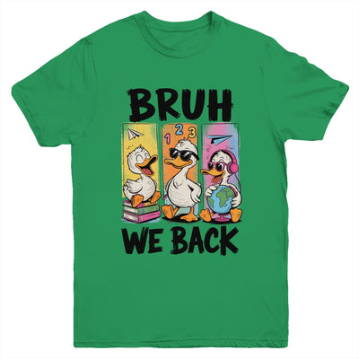 Bruh We Back Goose Back To School Retro Goose First Day Youth Shirt | siriusteestore