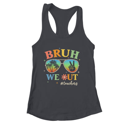 Bruh We Out Teachers Groovy Retro Happy Last Day Of School Shirt & Tank Top | siriusteestore