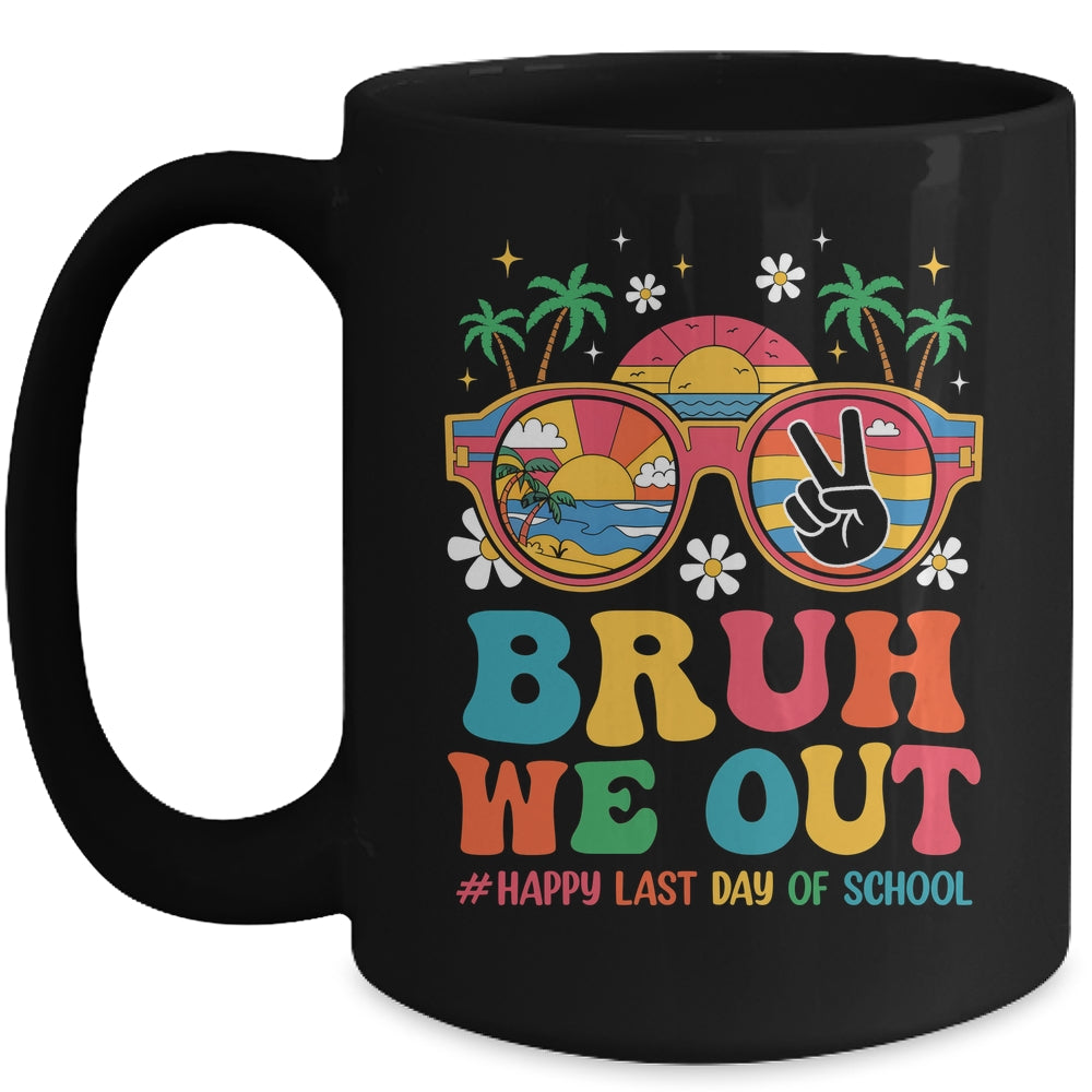 Bruh We Out Teachers Happy Last Day Of School Groovy Mug | siriusteestore