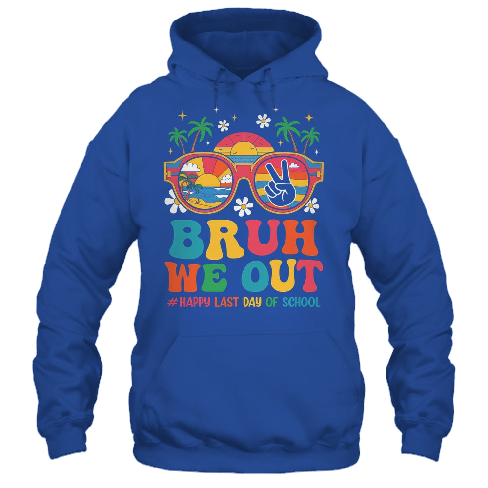 Bruh We Out Teachers Happy Last Day Of School Groovy Shirt & Tank Top | siriusteestore