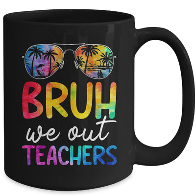 Bruh We Out Teachers Happy Last Day Of School Retro Tie Dye Mug | siriusteestore