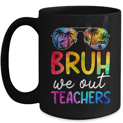 Bruh We Out Teachers Happy Last Day Of School Retro Tie Dye Mug | siriusteestore
