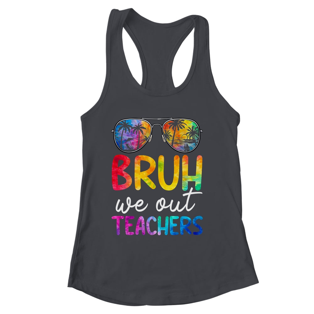 Bruh We Out Teachers Happy Last Day Of School Retro Tie Dye Shirt & Tank Top | siriusteestore