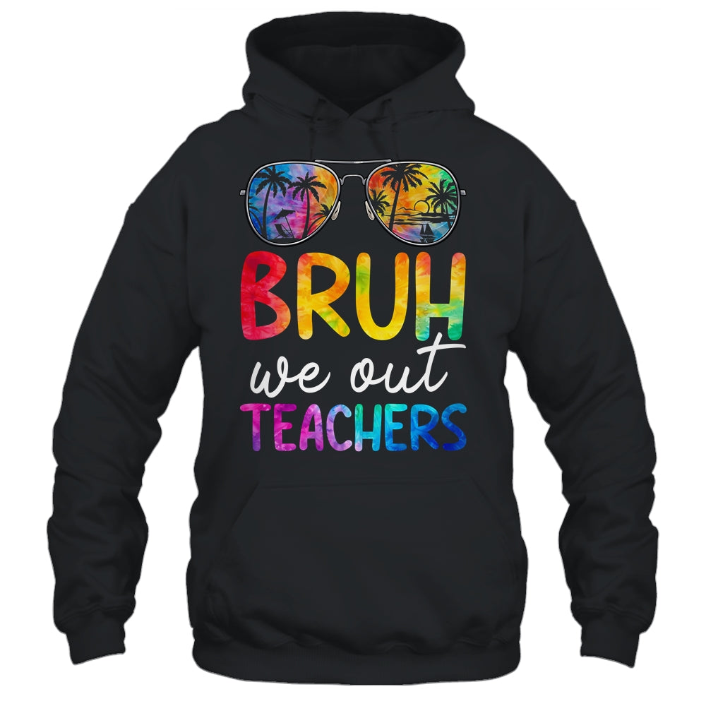 Bruh We Out Teachers Happy Last Day Of School Retro Tie Dye Shirt & Tank Top | siriusteestore