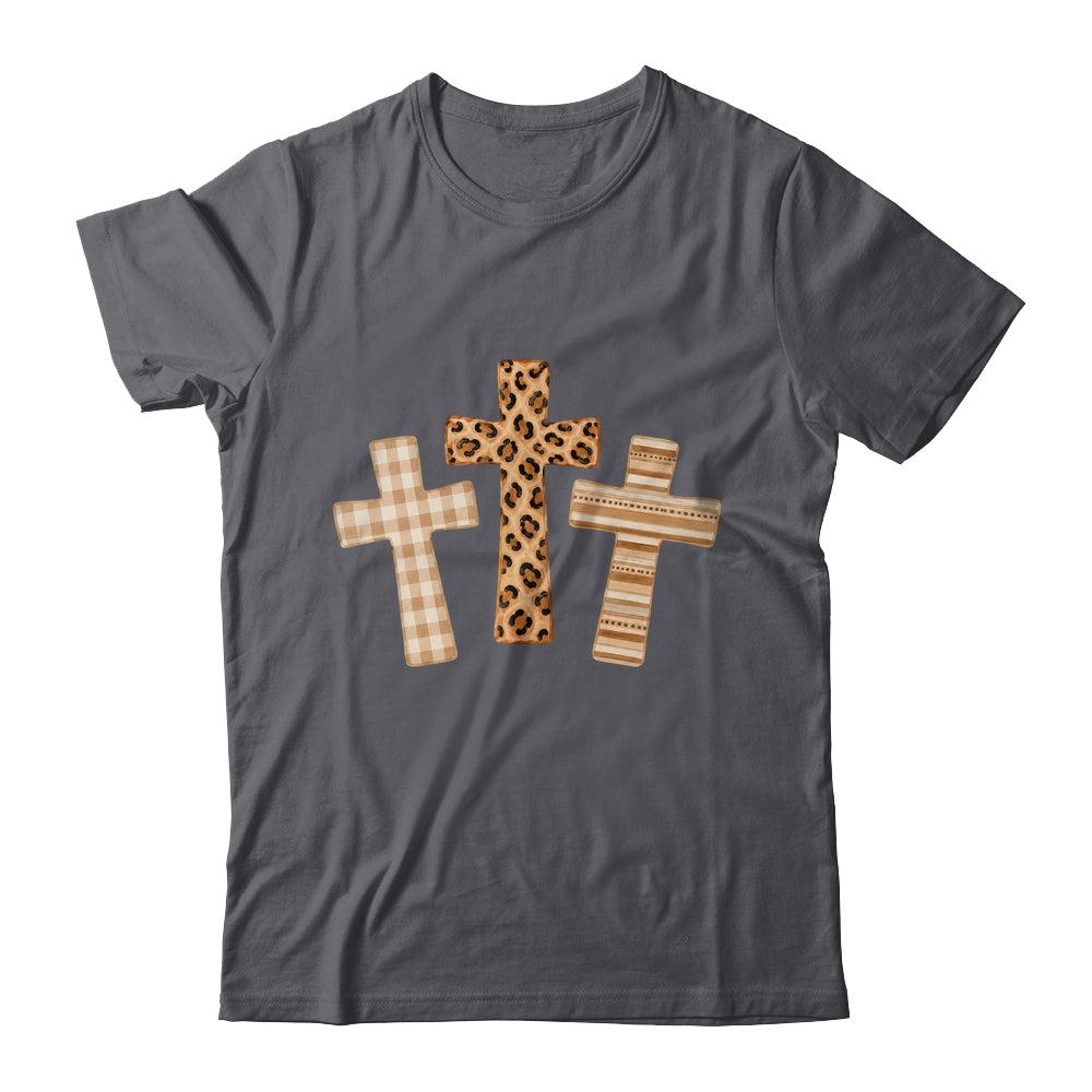 Brushstroke Cross God Faith Leopard Jesus Christian Women Shirt & Hoodie | siriusteestore