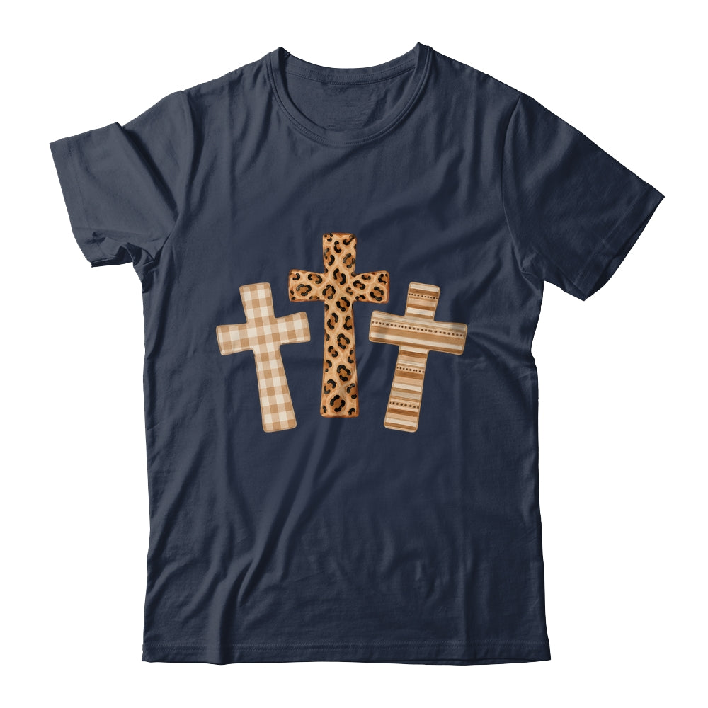 Brushstroke Cross God Faith Leopard Jesus Christian Women Shirt & Hoodie | siriusteestore