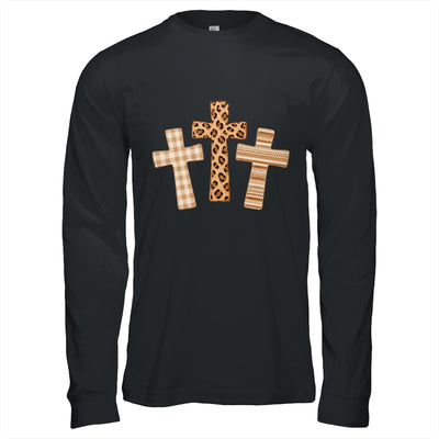 Brushstroke Cross God Faith Leopard Jesus Christian Women Shirt & Hoodie | siriusteestore