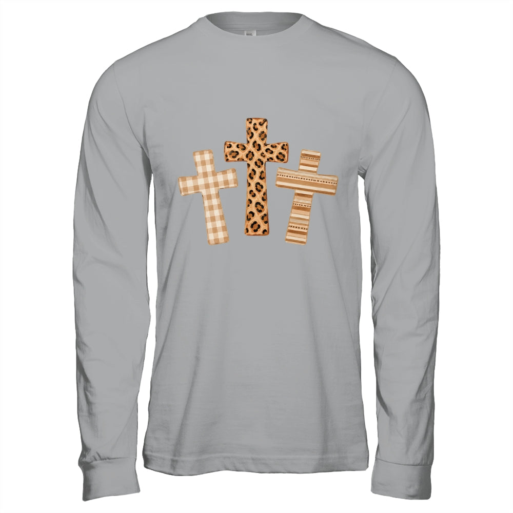 Brushstroke Cross God Faith Leopard Jesus Christian Women Shirt & Hoodie | siriusteestore
