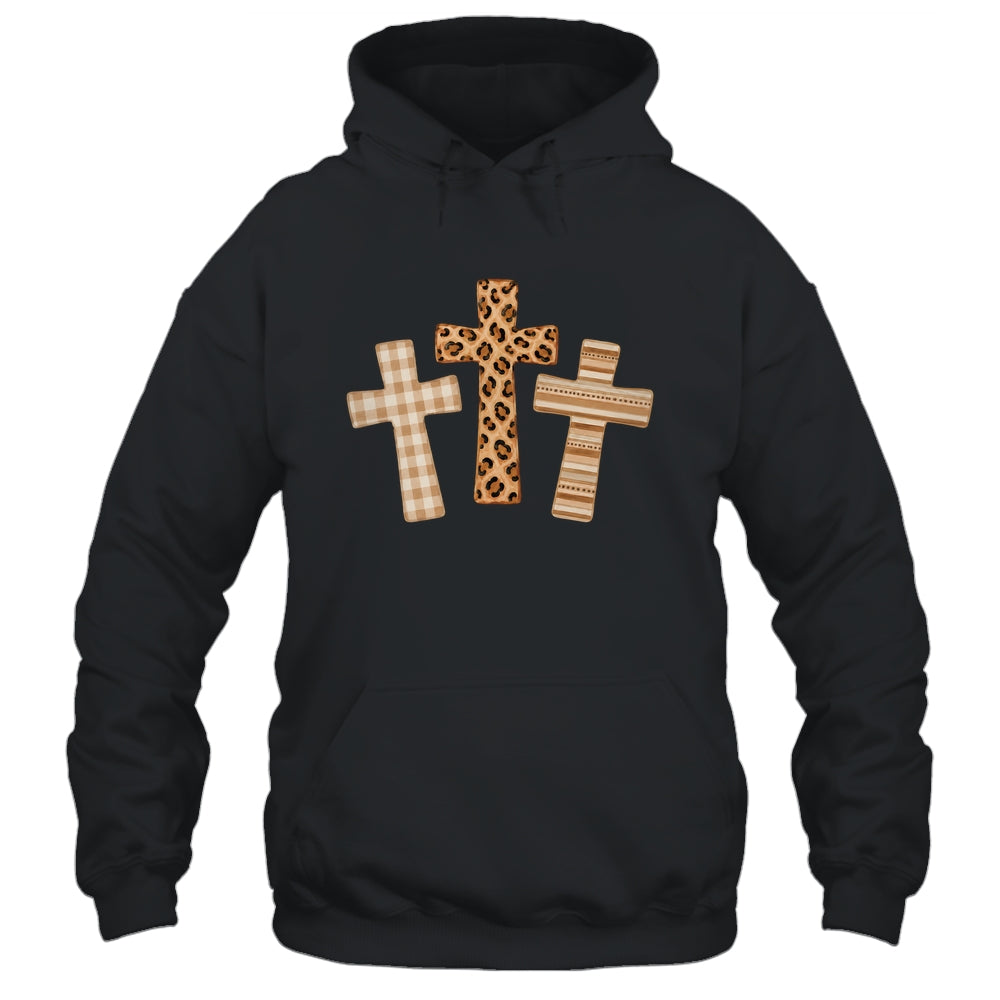 Brushstroke Cross God Faith Leopard Jesus Christian Women Shirt & Hoodie | siriusteestore