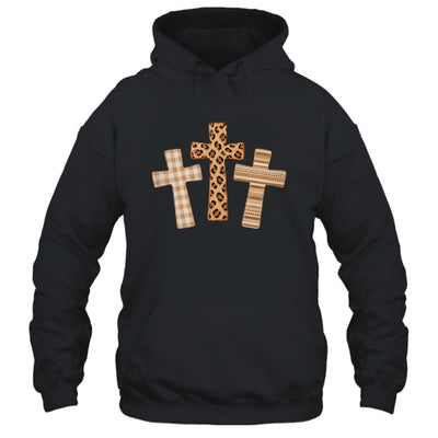 Brushstroke Cross God Faith Leopard Jesus Christian Women Shirt & Hoodie | siriusteestore