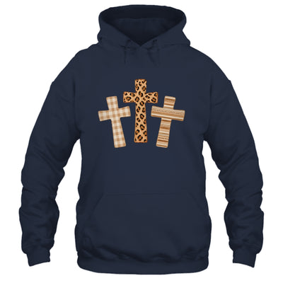 Brushstroke Cross God Faith Leopard Jesus Christian Women Shirt & Hoodie | siriusteestore